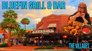 Fried Shrimp Plate vs 14oz Prime Ribeye Bluefin Grill Bar