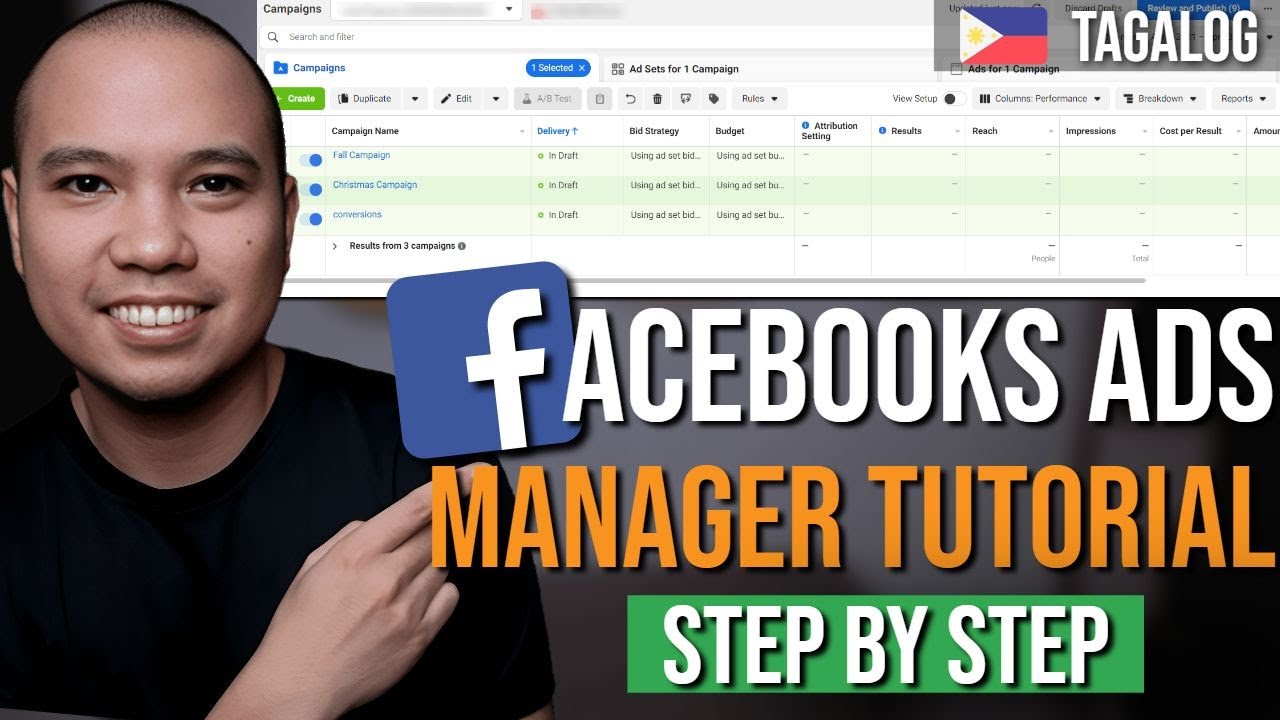 How to Create and Setup a Facebook Ads Manager Account in 2025 [TAGALOG ...
