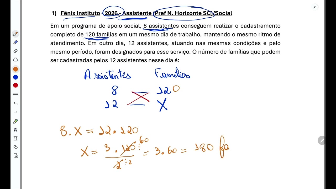 Regra de três simples para concursos de Prefeitura