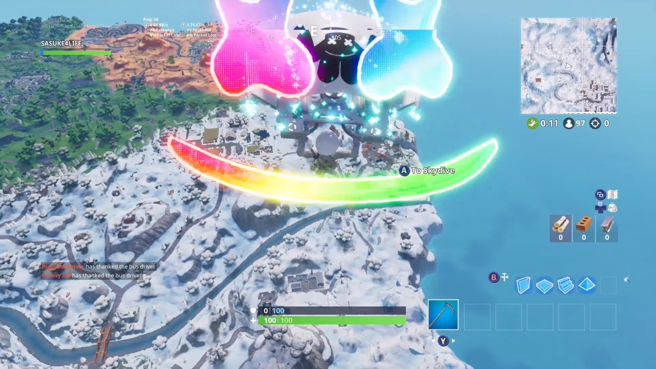 FORTNITE: *NEW* MELLO RIDER GLIDER GAMEPLAY!