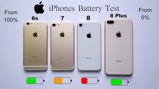 iPhone 8 Plus vs 8 vs 7 vs 6s Battery Test 100% To 0% | iPhones Under 10K (HINDI) Resimi