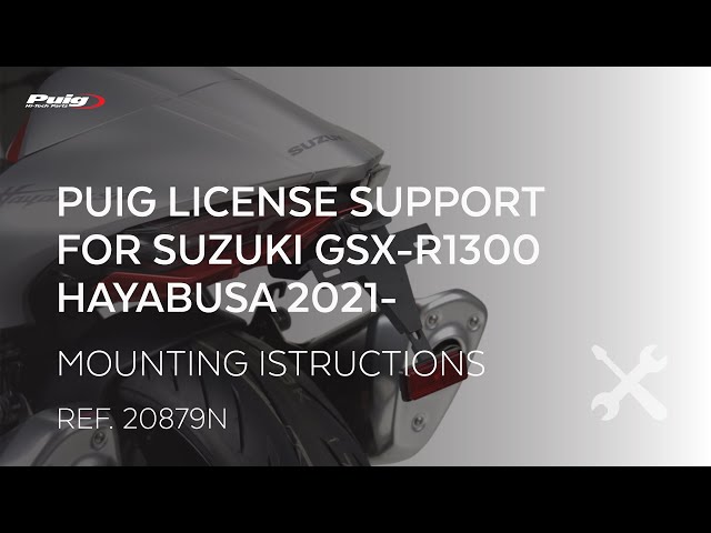 REF.20879N – PUIG LICENSE SUPPORT FOR SUZUKI GSX-R1300 HAYABUSA 21