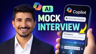 Use Copilot to Prepare for Interviews & Speak Confidently (AI Mock Interview Demo) #copilot
