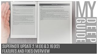 Supernote Update 2.14 and 3.16 (for A6X, A5X and A6X2)