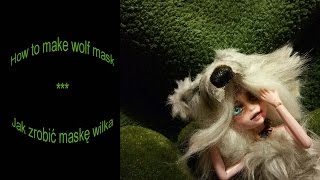 HOW TO MAKE A WOLF MASK for doll- step by step