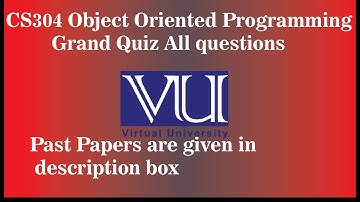 How to attempt online quiz on VU LMS| live attempt  Grand quiz of CS304 Object Oriented Programming