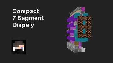Compact 7 Segment Display in Minecraft | Tutorial [4k 60fps]