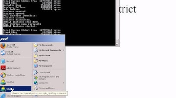 oracle startup and oracle shutdown