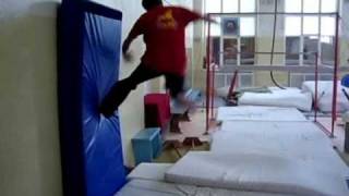 one step inward wall side flip