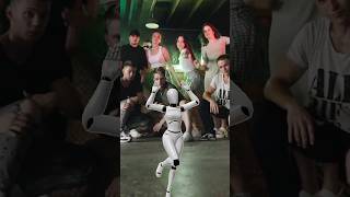 AI Dance: Electrifying moves of Robo 'Mimi'.🤖 #funnyshorts #trendingshorts #robkropteam #robodance