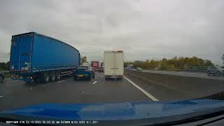 Van doesn't Look Or Indicate Before Changing Lanes. UK Bad Drivers, Road Rage, observations.