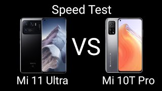 Speed Test Xiaomi Mi 11 Ultra (Snapdragon 888) VS (Snapdragon 865) Xiaomi Mi 10T Pro 2024