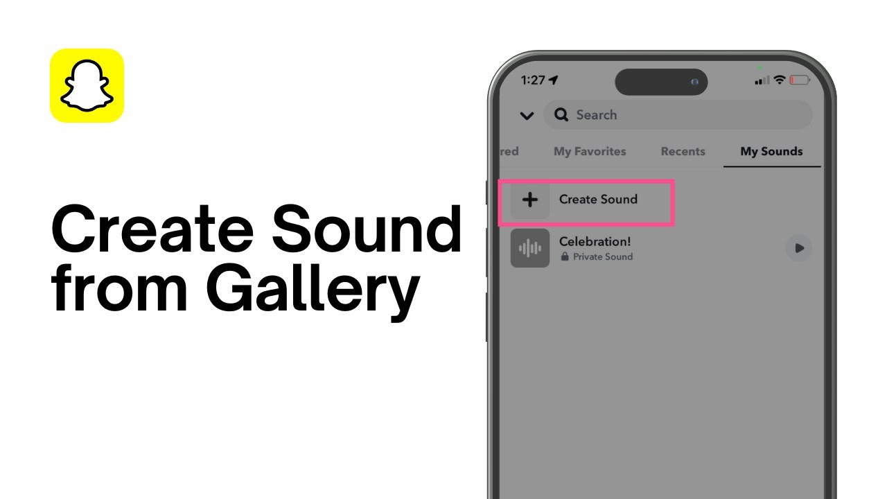 How to Create Sound on Snapchat from Gallery