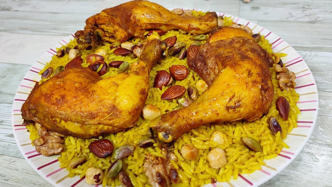 روز ازعر بالدجاج والفاكية من غير تفوير بنة لا تقاوم 🤤riz au poulet