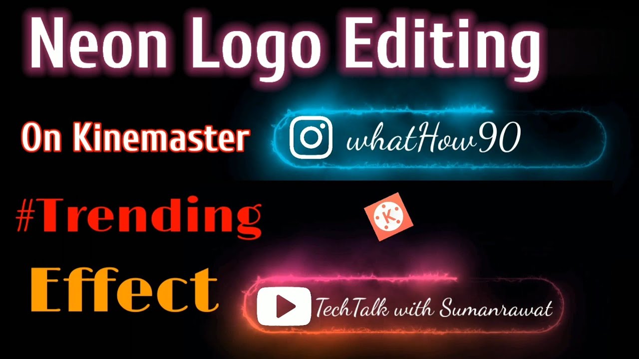 How To Make Trending Neon Effect || Instagram Logo || Neon Instagram Logo  ||