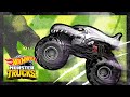 Savage Stunts with Monster Trucks MEGA WREX! | Monster Trucks | Hot Wheels