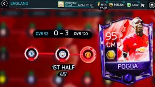HOW TO GET 90 POGBA ENGLAND CAMPAIGN MASTER-Toughest MATCHES Gameplay(0-3 vs 120 OVR)-Fifa mobile S2