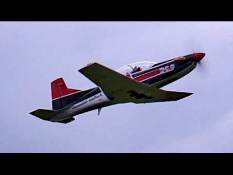 RC Turbine Pilatus PC-9 Turboprop , Flight Demonstration , JetPower Messe 2014 *HD* airwolf reboot