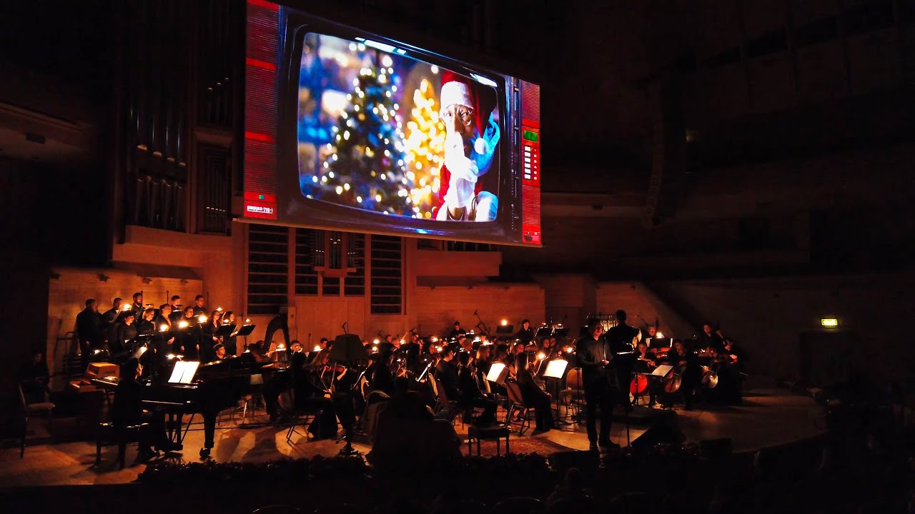 ⁴ᴷ⁶⁰ Прогулка по Москве: Новогодний Концерт - Симфонический Оркестр 🎄 Музыка из Фильмов - КИНОЗВУК