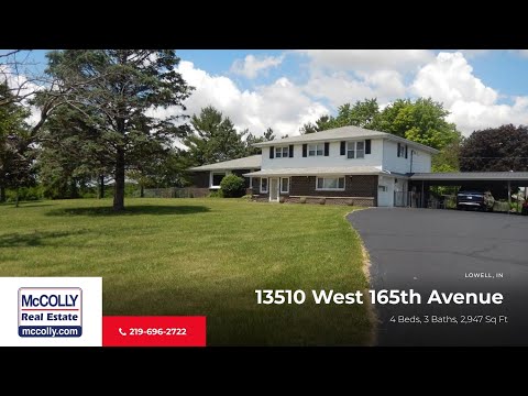 13510 West 165th Avenue, Lowell, IN home video tour