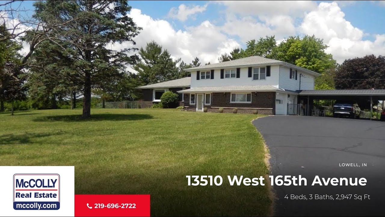 13510 West 165th Avenue, Lowell, IN MLS 11120366 McColly YouTube