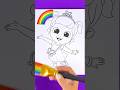 Paint the RAINBOW and Princess Jill! 🌈DIY Paint Party #shorts #diy