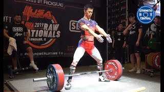 Charlie Yeng - 1st Place 59 kg - USAPL Raw Nationals 2019 - 615 kg Total