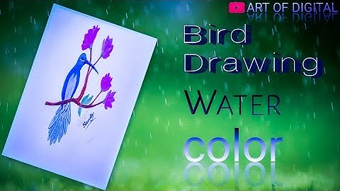 Watercolor || Bird Tutorial for Beginners How to Paint a Bluebird