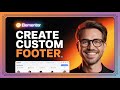 How to Create a Custom Footer with Elementor  | Step-by-Step Tutorial