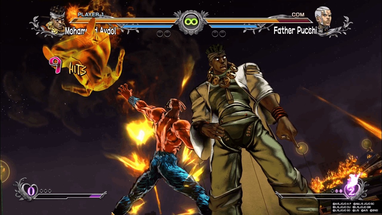 Mohammed vs father Pucchi Jojo's Bizarre Adventure All Star Battle R 4K