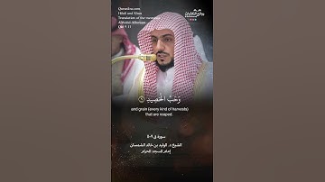 ( ونزلنا من السماء ماء مباركا …) | سورة ق ٩-١١ || الشيخ د. الوليد بن خالد الشمسان