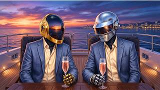 🌅 Daft Punk Golden Hour Cruise | Chill Disco, Synthwave, Chillwave, Tropical Funk Playlist