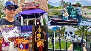 Haunted Trails Route 66 Horror Amusement Park  The Brewed Coffee Chicago  Hotdogs In the Cemetery