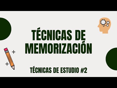 TÉCNICAS DE MEMORIZACIÓN 🧠 Técnicas de estudio #2