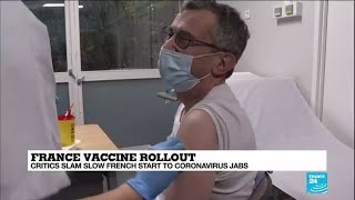 France criticised for slow start to Covid-19 vaccinations