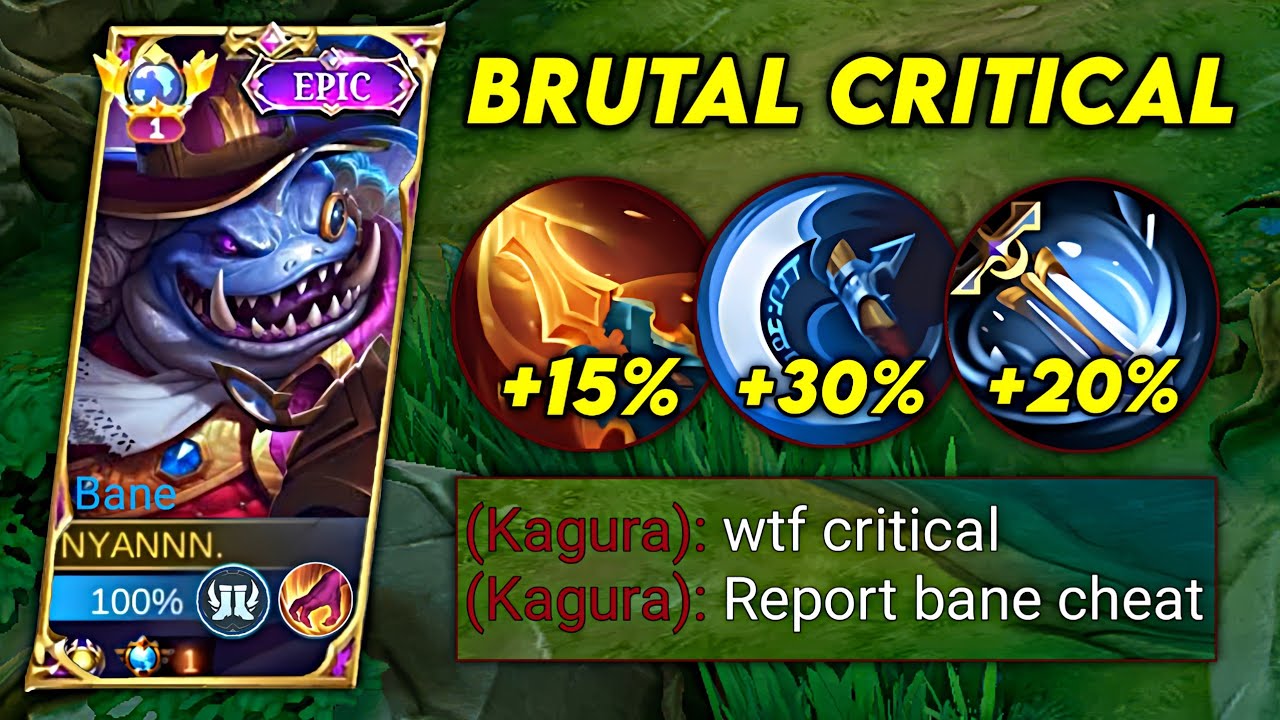 BANE NEW CRITICAL BUILD IS SO BROKENNN!💀(Must Try)