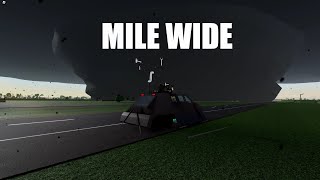 Mile Wide Tornado Intercept In TIV 2 Roblox | Twisted