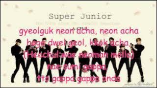 Super Junior A-Cha Lyrics Romanization