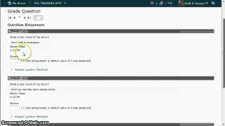 Grading Essay Questions in D2L Quiz