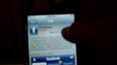 How to get the Facebook App. on a Ipod Touch