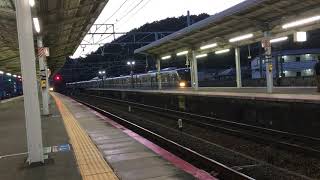 JR琵琶湖線 新快速を追いかけて停車する普通
