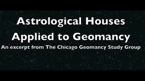 Astrological Geomancy Houses: An essential part of House Chart Geomancy