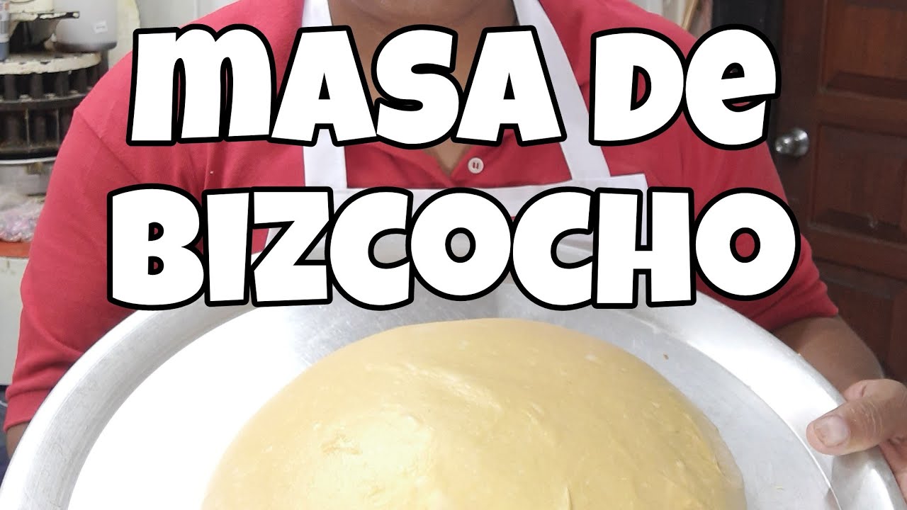 Masa de biscocho para conchas