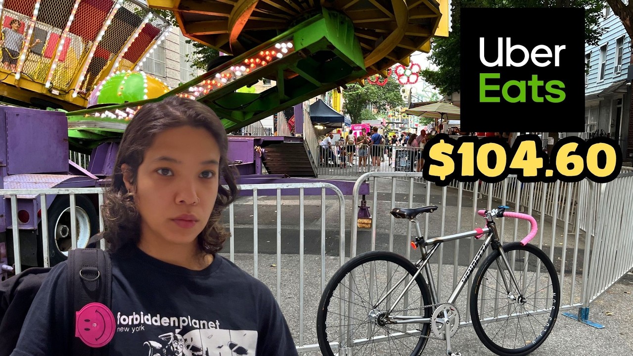 How Much Can You Make in 1 Hour? | Fixie Uber Eats Delivery