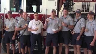 Orange Beach Fire Department accepts "Lemon Face Challenge" in support of Aubreigh's Army
