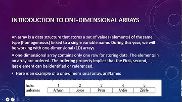 Grade 11 IT Delphi Arrays Part 1 20200505