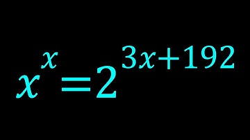 A Very Nice Exponential Equation | Math Olympiads