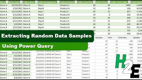 Use Power Query to Extract Random Data Samples
