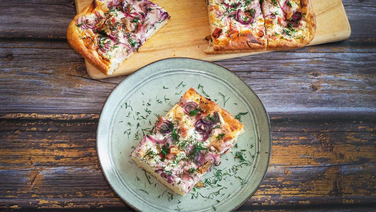 Bryndzový podplamenník - Slovenská pizza  🇸🇰🍕 (titulky) Video Recept | Recepty od Agi