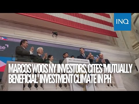 Marcos woos investors in New York, cites ‘mutually beneficial’ investment climate in PH